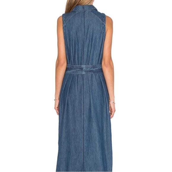 FREE PEOPLE Cecelia Chambray Tie Waist Maxi Dress - Picture 5 of 15